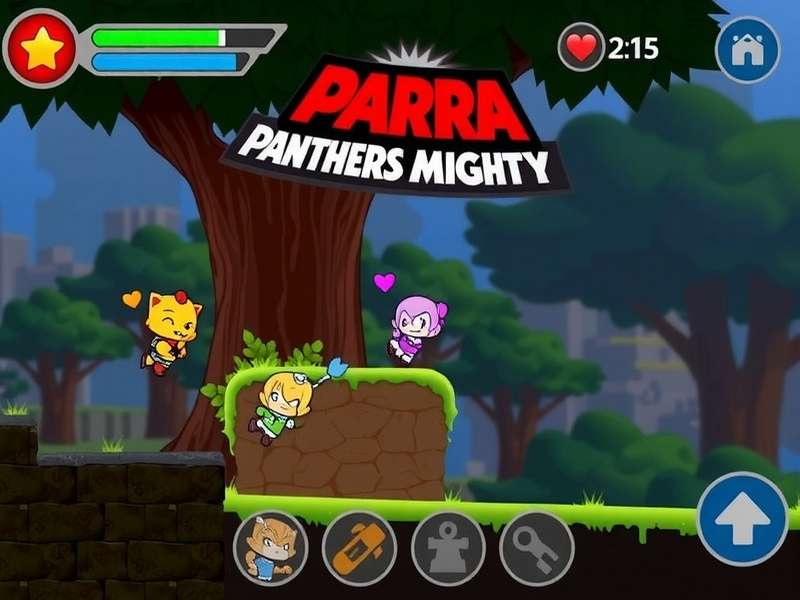 Intense Battle Scene from Parra Panthers Mighty Parra Panthers Mighty Gameplay Screenshot